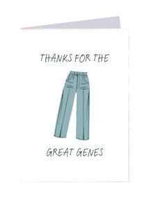 Thanks for great genes - Sweet Card