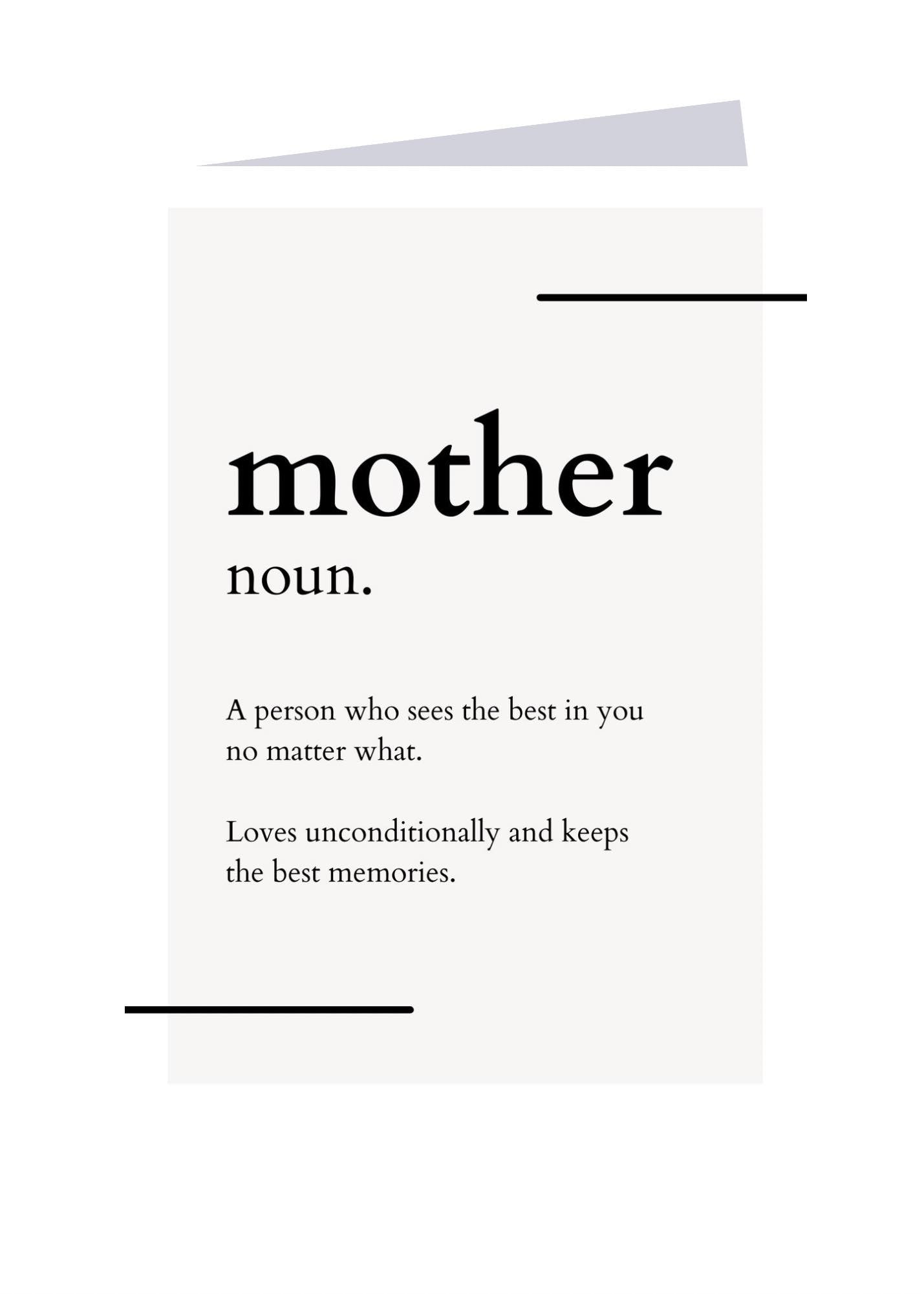 Mother Noun! - Sweet Card
