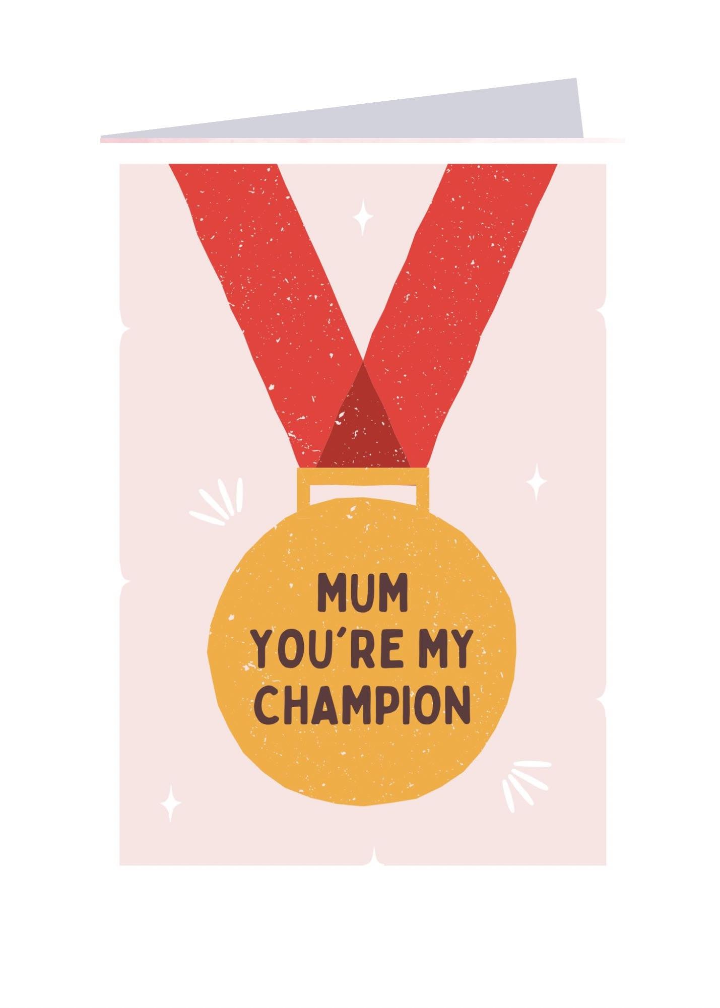 You're my champion - Sweet Card