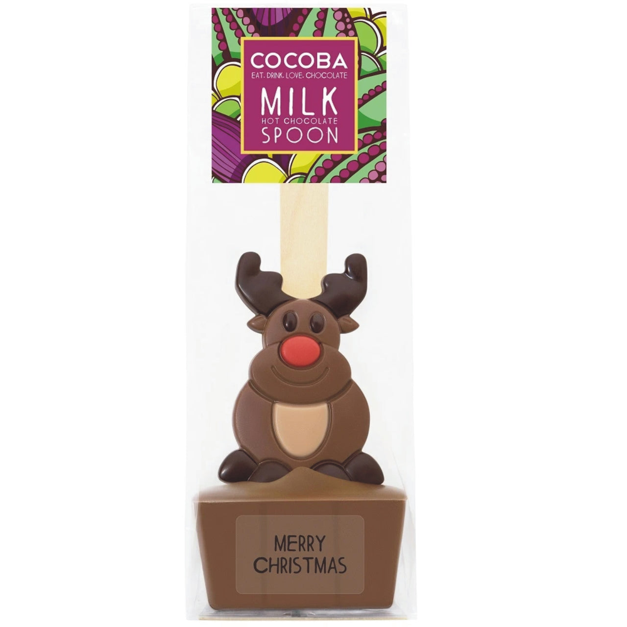 Hot Chocolate,milk chocolate Reindeer Spoon 9003