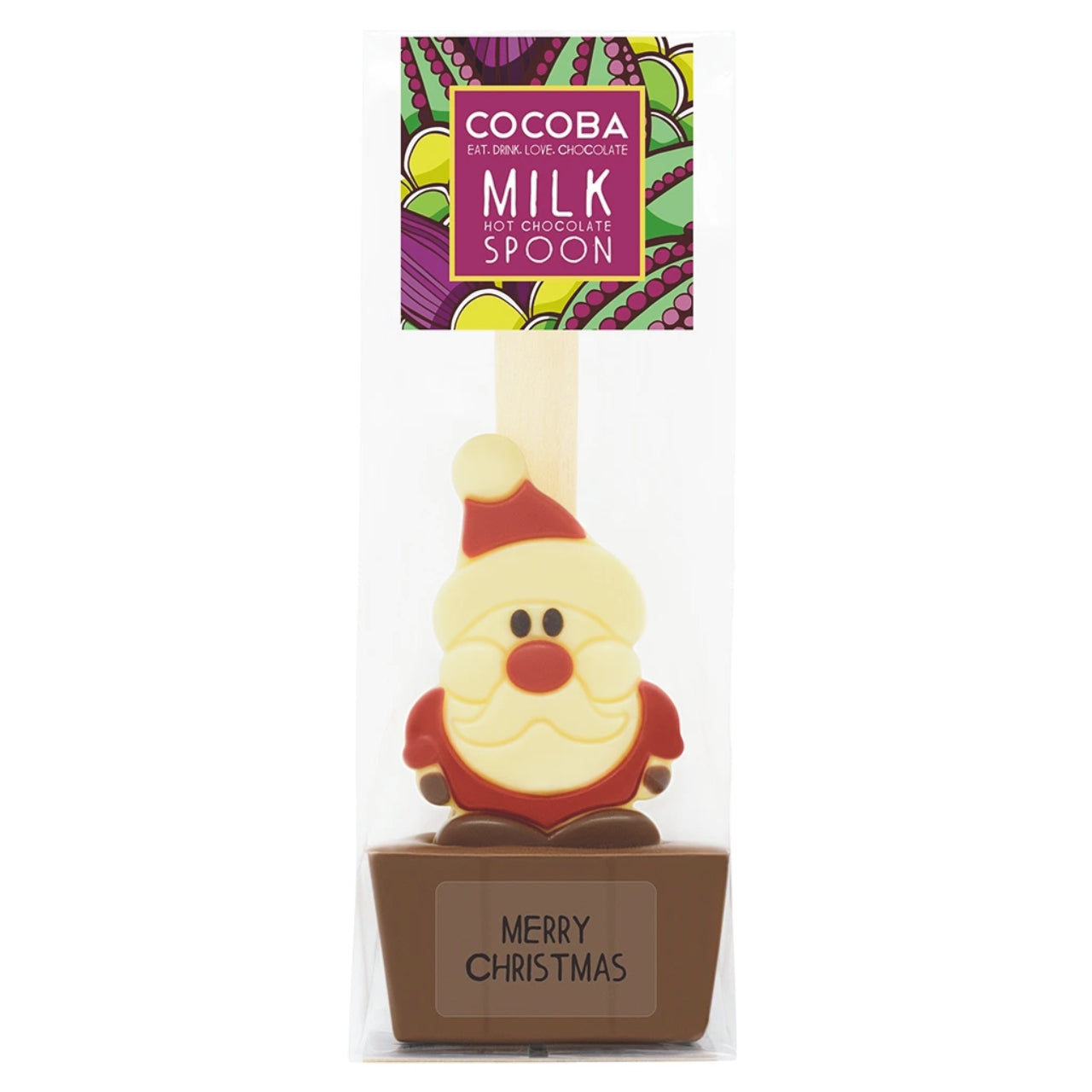 Hot Chocolate,milk chocolate Santa Spoon 9016
