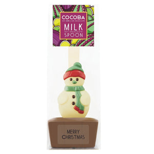 Hot Chocolate,milk chocolate Snowman Spoon 9015